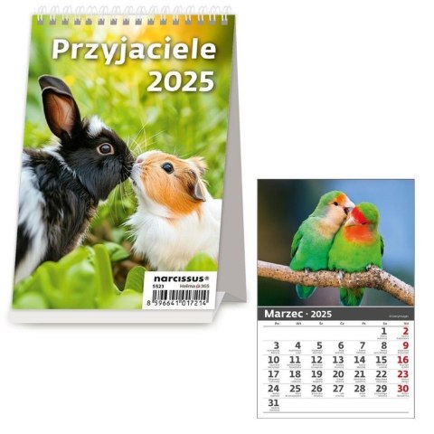 Kalendarz 2025 biurkowy Przyjaciele HELMA Kalendarz 2025 biurkowy Przyjaciele HELMA