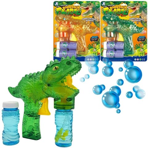 Pistolet dinozaur na bańki na baterie Pistolet dinozaur na bańki na baterie