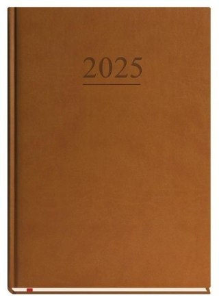 Terminarz 2025 A4 tygodniowy uniwersalny brązowy