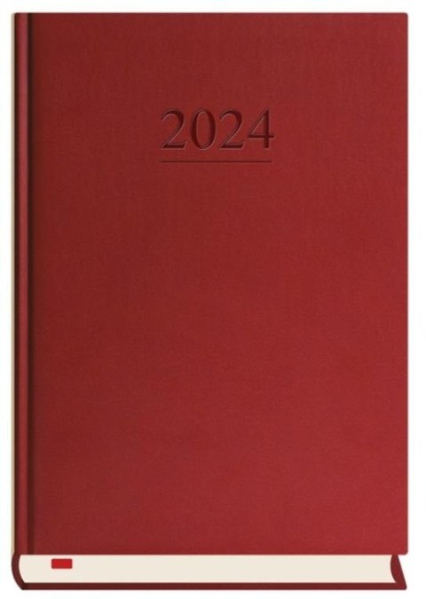 Terminarz 2025 A5 dzienny Menadżera bordowy Terminarz 2025 A5 dzienny Menadżera bordowy