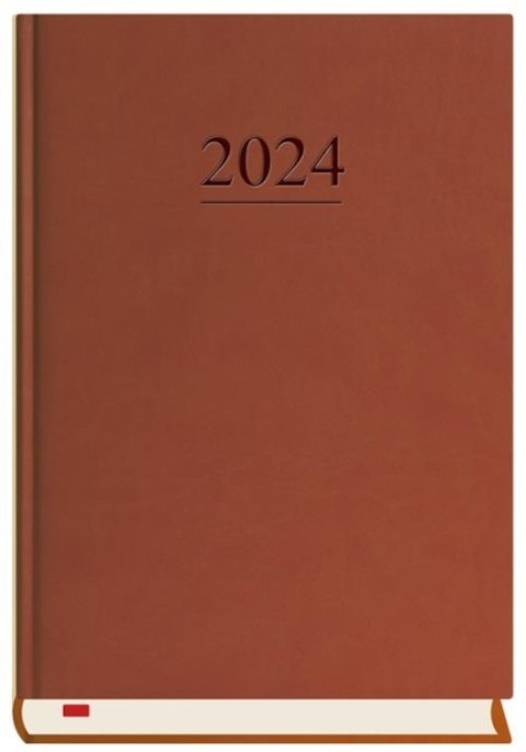 Terminarz 2025 A5 dzienny Menadżera brązowy Terminarz 2025 A5 dzienny Menadżera brązowy