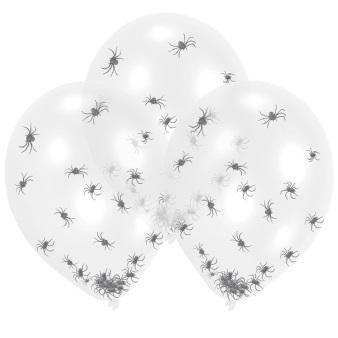 Balony lateksowe Clear Spider Filled 27,5cm 6szt Balony lateksowe Clear Spider Filled 27,5cm 6szt