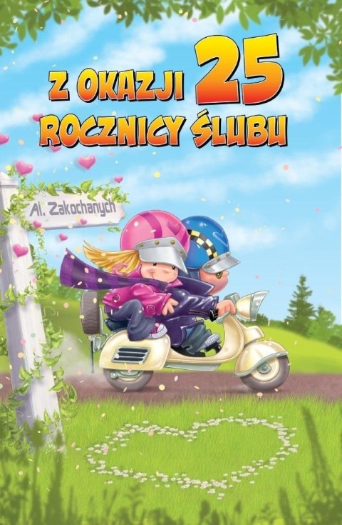Karnet okolicznościowy Rocznica Ślubu 25 Karnet okolicznościowy Rocznica Ślubu 25
