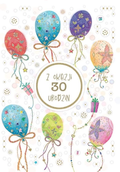 Karnet okolicznościowy Urodziny 30 Karnet okolicznościowy Urodziny 30