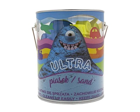 Ultra Piasek 900g niebieski + 4 foremki Pojazdy Ultra Piasek 900g niebieski + 4 foremki Pojazdy