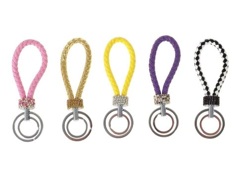 Brelok plecionka z diamencikami 13cm Brelok plecionka z diamencikami 13cm