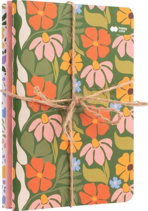 Notes szyty A6/32K Bloom boho (3szt) HAPPY COLOR Notes szyty A6/32K Bloom boho (3szt) HAPPY COLOR