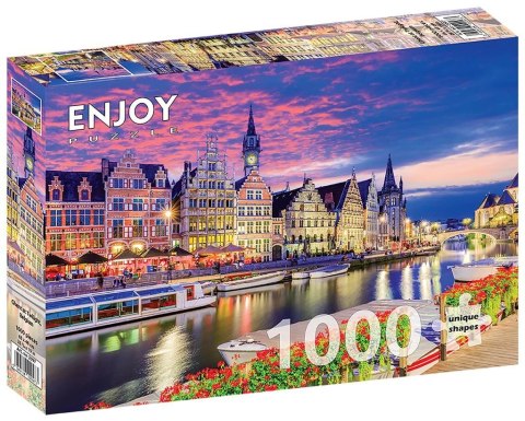 Puzzle 1000 Gandawa, Belgia Puzzle 1000 Gandawa, Belgia