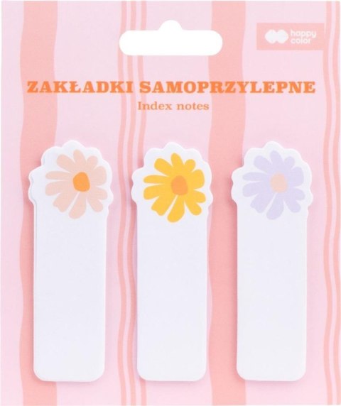 Zakładki samoprzylepne Bloom kwiatki 3szt HAPPY Zakładki samoprzylepne Bloom kwiatki 3szt HAPPY