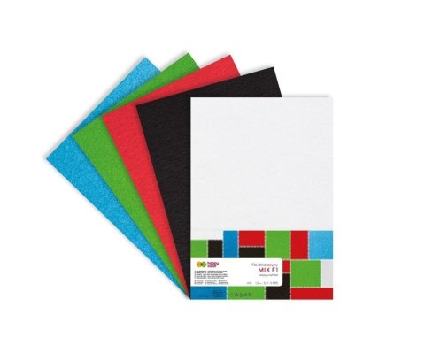 Filc dekoracyjny MIX F1 5szt HAPPY COLOR Filc dekoracyjny MIX F1 5szt HAPPY COLOR