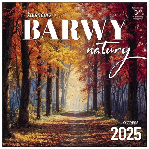 Kalendarz 2025 33x33cm ścienny Barwy natury Kalendarz 2025 33x33cm ścienny Barwy natury