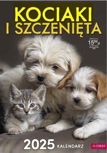 Kalendarz 2025 A3 Ścienny Kociaki i Szczenięta Kalendarz 2025 A3 Ścienny Kociaki i Szczenięta