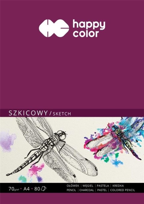 Szkicownik ważka A5/80K HAPPY COLOR Szkicownik ważka A5/80K HAPPY COLOR