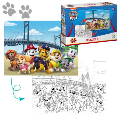 PUZZLE 2w1 PSI PATROL UKŁADANKA I KOLOROWANKA W JEDNYM PAW PATROL ZESTAW PUZZLE 2w1 PSI PATROL UKŁADANKA I KOLOROWANKA W JEDNYM PAW PATROL ZESTAW