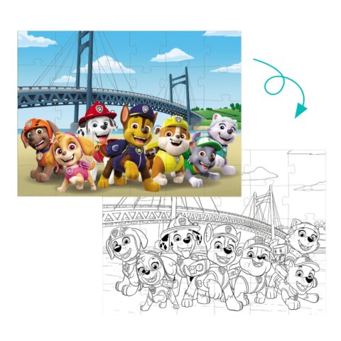 PUZZLE 2w1 PSI PATROL UKŁADANKA I KOLOROWANKA W JEDNYM PAW PATROL ZESTAW PUZZLE 2w1 PSI PATROL UKŁADANKA I KOLOROWANKA W JEDNYM PAW PATROL ZESTAW