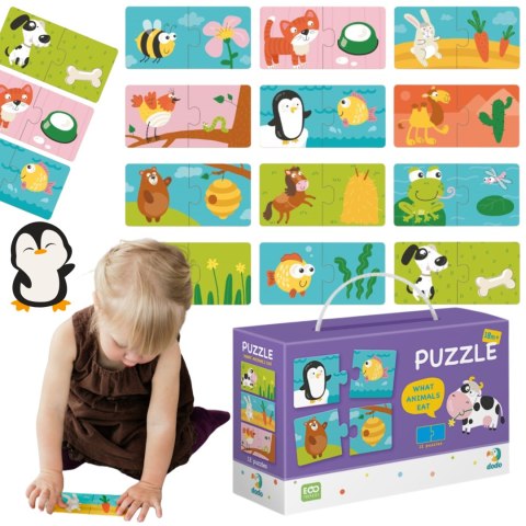 Puzzle Duo Co Jedza Zwierzeta 0118 Puzzle Duo Co Jedza Zwierzeta 0118