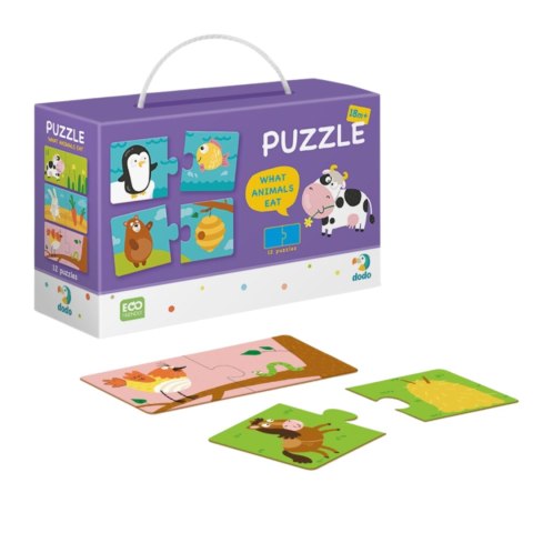 Puzzle Duo Co Jedza Zwierzeta 0118 Puzzle Duo Co Jedza Zwierzeta 0118