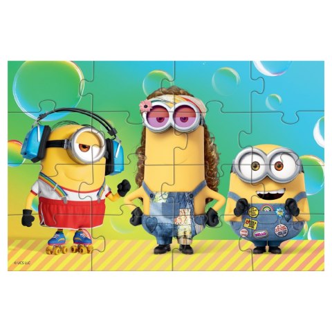 PUZZLE MAGNETYCZNE "MINIONKI" 16 KOLOROWYCH ELEMENTÓW DO UŁOŻENIA PUZZLE MAGNETYCZNE "MINIONKI" 16 KOLOROWYCH ELEMENTÓW DO UŁOŻENIA