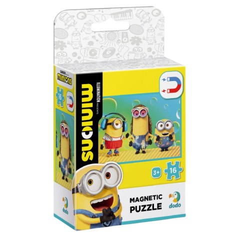 PUZZLE MAGNETYCZNE "MINIONKI" 16 KOLOROWYCH ELEMENTÓW DO UŁOŻENIA PUZZLE MAGNETYCZNE "MINIONKI" 16 KOLOROWYCH ELEMENTÓW DO UŁOŻENIA