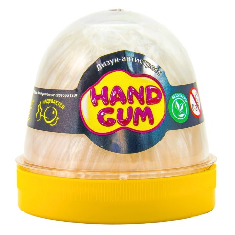 GlutekSlime MrBoo Hand gum Biale srebro 120g 80096 GlutekSlime MrBoo Hand gum Biale srebro 120g 80096