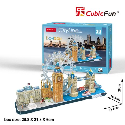 CUBIC FUN PUZZLE 3D CITY LINE LONDON - MC253H CUBIC FUN PUZZLE 3D CITY LINE LONDON - MC253H