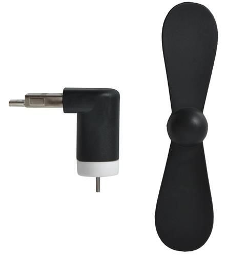 Wentylator micro USB czarny Wentylator micro USB czarny