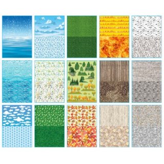 Blok z motywami HAPPY COLOR Natura 80g A4 15k. 30 motywów