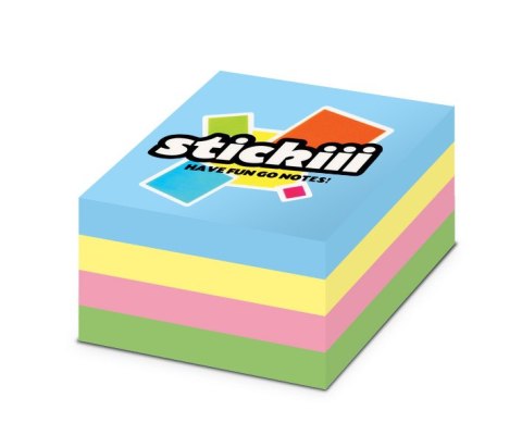 Kostka samoprzylepna 76x76 mm 400 kartek 4 kol. PASTEL PAS-0848 Kostka samoprzylepna 76x76 mm 400 kartek 4 kol. PASTEL PAS-0848