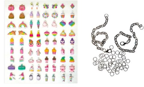 BRANSOLETKI DIY Z ZAWIESZKAMI PUFFY RAINBOW BRANSOLETKI DIY Z ZAWIESZKAMI PUFFY RAINBOW