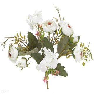 BUKIET KAMELII, 29 CM, KREMOWY