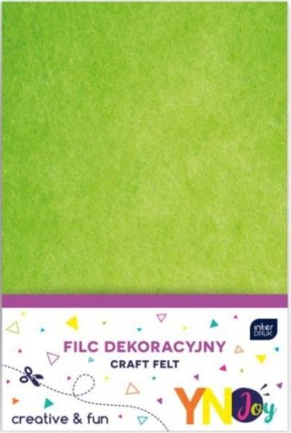 Filc dekoracyjny INTERDRUK YJJ A4 10ark. Mix Kolorów
