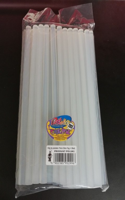 Klej do pistoletu śr. 11 mm 30 cm 1 kg (36 lasek) PAS-2996 HURT Klej do pistoletu śr. 11 mm 30 cm 1 kg (36 lasek) PAS-2996 HURT