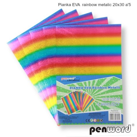 PIANKA EVA RAINBOW METALIC 20X30 a5 PIANKA EVA RAINBOW METALIC 20X30 a5