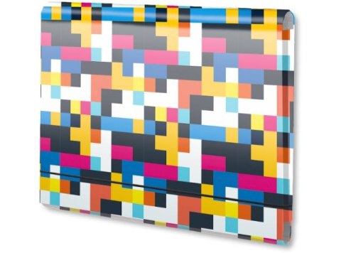 Teczka łamana A4 na gumkę PENMATE wzory - rubik Teczka łamana A4 na gumkę PENMATE wzory - rubik