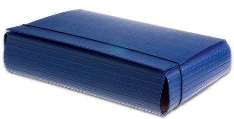 Teczka łamana PENMATE A4/8cm na gumkę LUX PCV GRANATOWA Teczka łamana PENMATE A4/8cm na gumkę LUX PCV GRANATOWA
