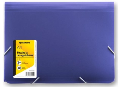 Teczka z 13-ma przegródkami PENMATE A4 PP-104 - ciemnoniebieska Teczka z 13-ma przegródkami PENMATE A4 PP-104 - ciemnoniebieska