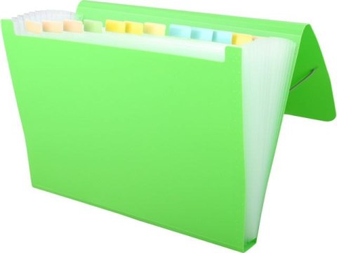 Teczka z 13-ma przegródkami PENMATE A4 PP-104 - zielona Teczka z 13-ma przegródkami PENMATE A4 PP-104 - zielona