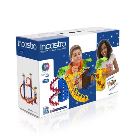 Klocki konstrukcyjne Incastro Box 500 elementów - 4+