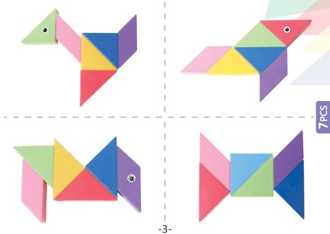 Klocki Magnetyczny Tangram - Magic Tangram 100el. Klocki Magnetyczny Tangram - Magic Tangram 100el.