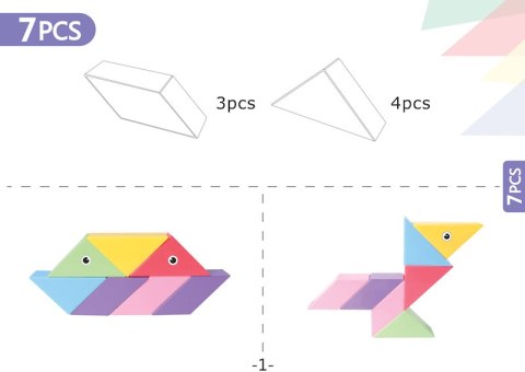 Klocki Magnetyczny Tangram - Magic Tangram 100el. Klocki Magnetyczny Tangram - Magic Tangram 100el.