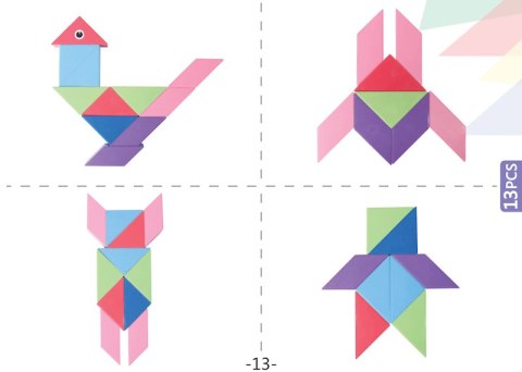 Klocki Magnetyczny Tangram - Magic Tangram 100el. Klocki Magnetyczny Tangram - Magic Tangram 100el.