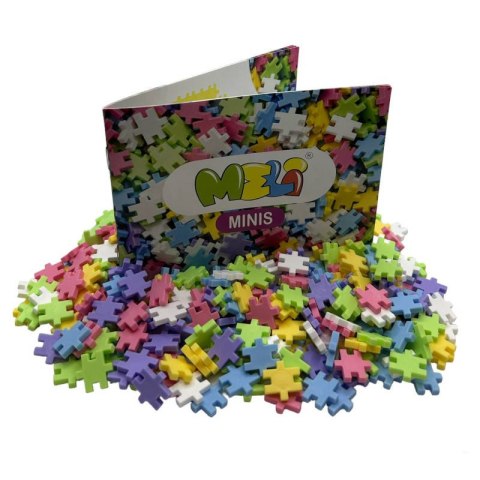 Klocki konstrukcyjne Meli Minis Pastel 1200 elementów - od 4 lat