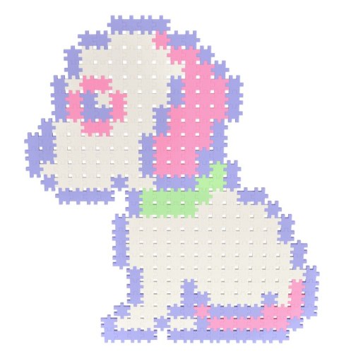 Klocki konstrukcyjne Meli Minis Pastel 1200 elementów - od 4 lat