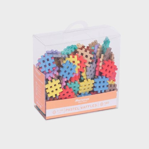 Klocki waflowe Mini Waffle Pastel 140 el. - Marioinex 4+
