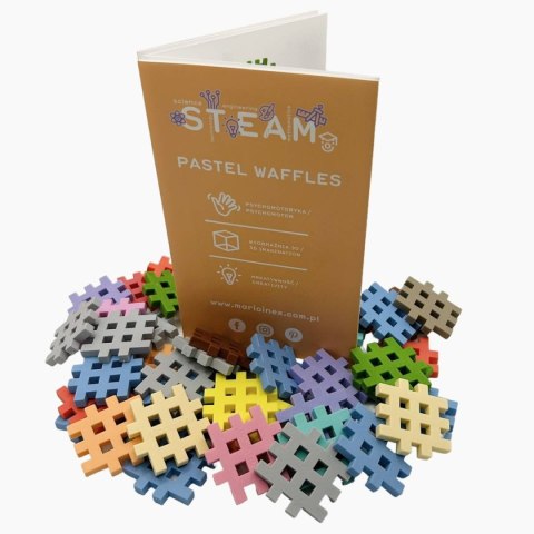 Klocki waflowe Mini Waffle Pastel 500 el. - Marioinex 4+