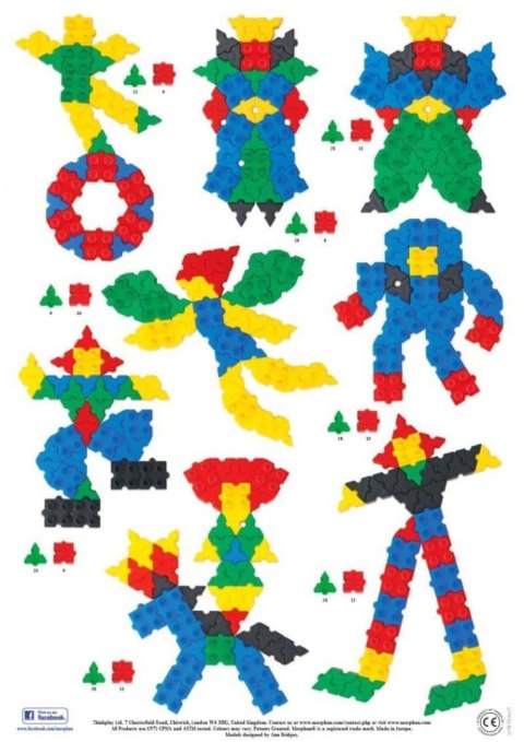 Klocki Morphun Junior Xtra 200 el. 100 modeli - od 5 lat