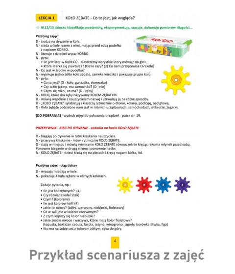 Zestaw Korbo EDU +Concept 450 el. + Książka z kartami pracy 23 x A4