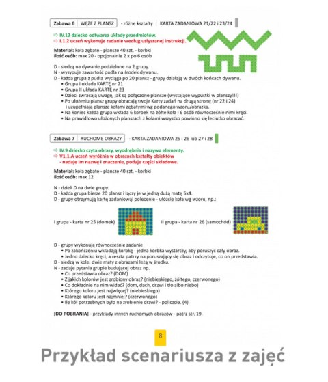 Zestaw Korbo EDU +Concept 450 el. + Książka z kartami pracy 23 x A4