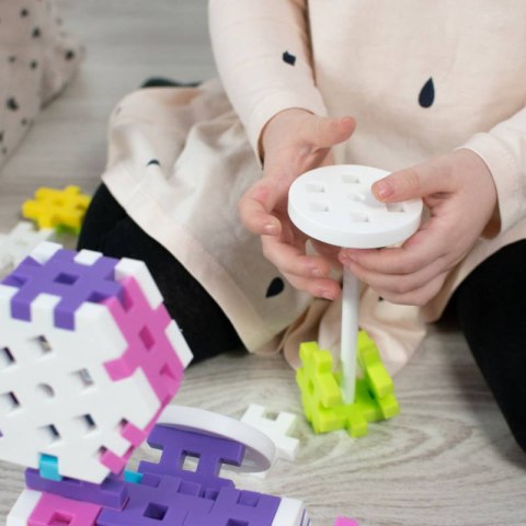 Klocki Meli Maxi Constructor Pink 70 el. - zestaw 3+