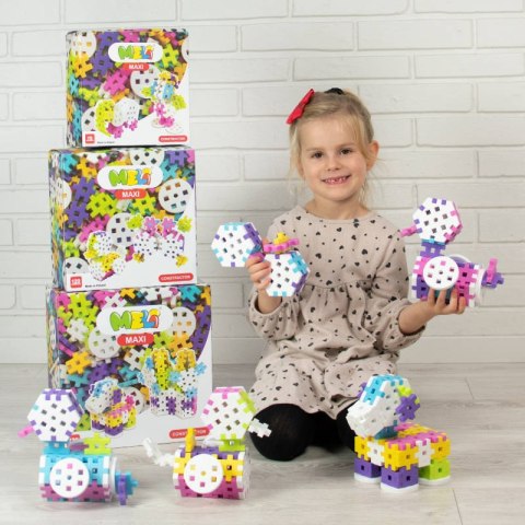 Klocki Meli Maxi Constructor Pink 70 el. - zestaw 3+